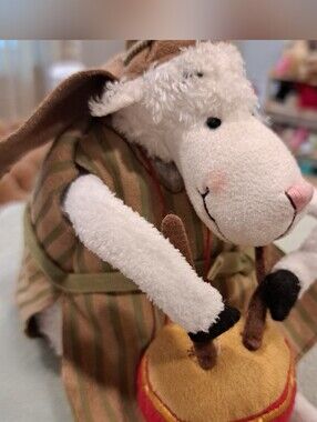 Dayspring Really Woolly Zeb Eli Sheep Plush Stuffed Animals Christmas Lamb Drum